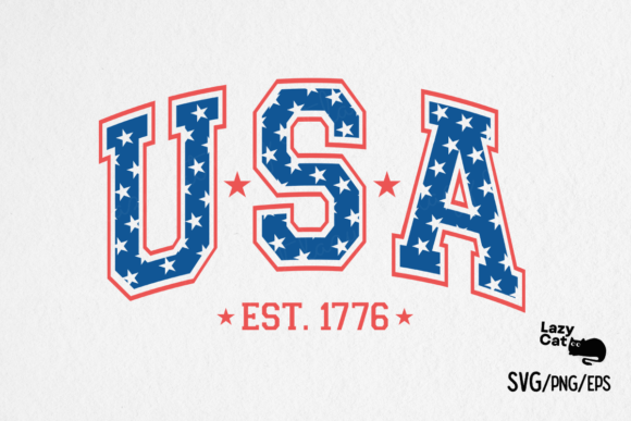 4th of July USA 1776 SVG