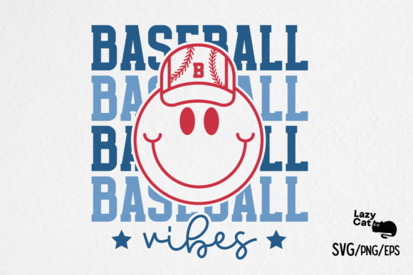 Baseball Vibes Retro SVG PNG