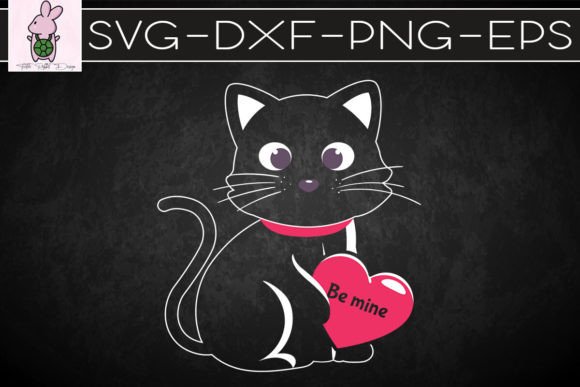 Black Cat Be Mine Valentine