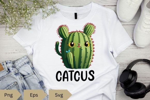 Catcus Funny Cat Look Like Cactus