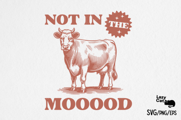 Retro Funny Sarcastic Animal Cow SVG