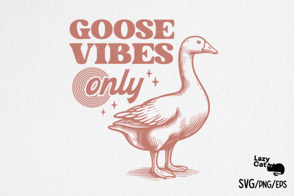 Retro Funny Sarcastic Animal Goose SVG