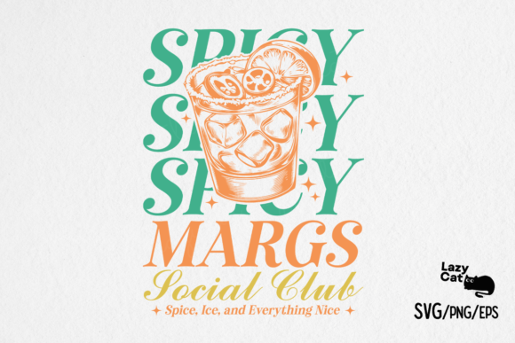 Summer Spicy Margarita Cocktail SVG PNG