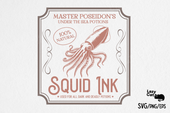 Vintage Halloween Potion Label SVG PNG