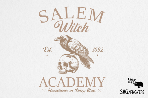 Vintage Halloween Salem University SVG